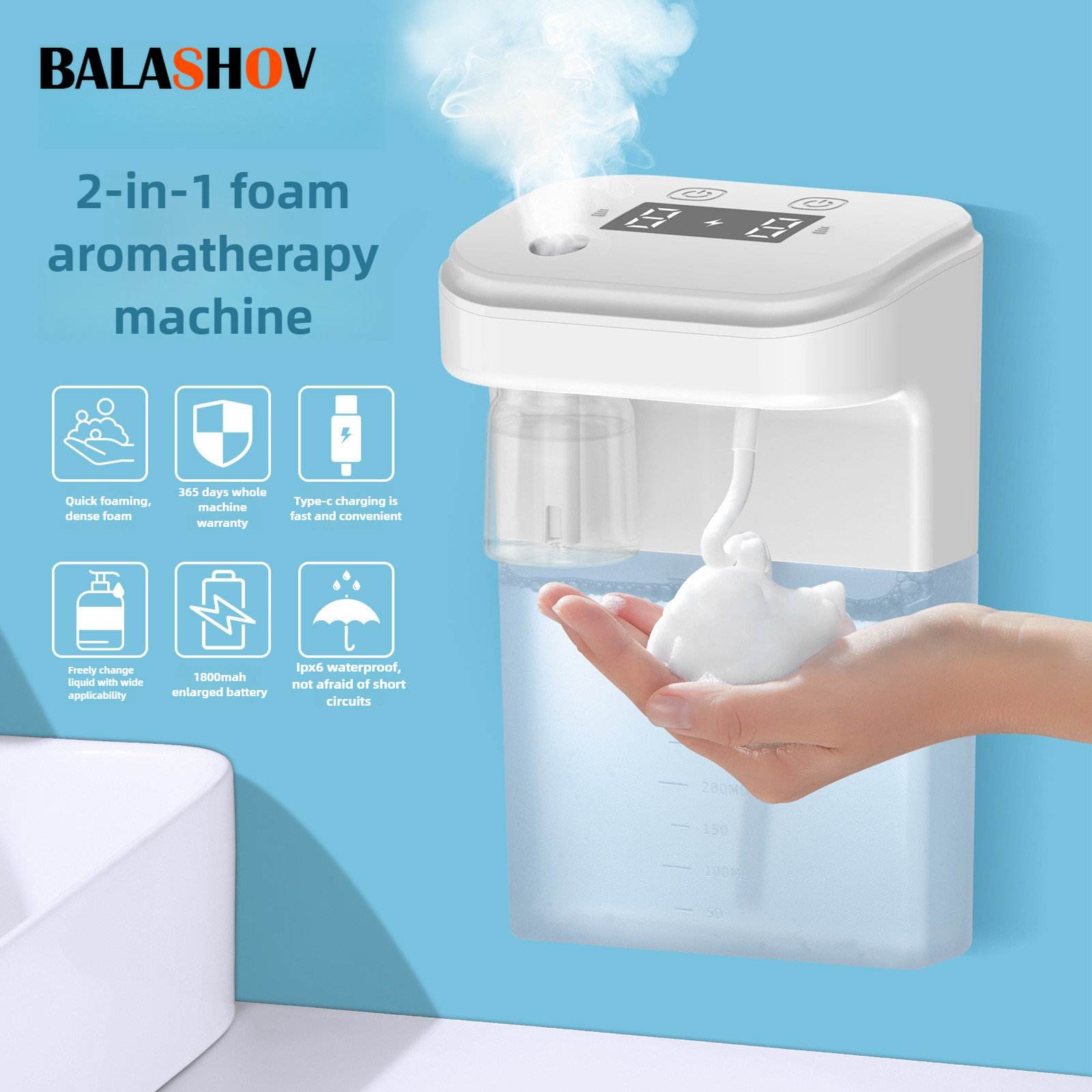 Soap Making Foam - Automatic Soap Dispenser Foam Dispenser 2-in-1