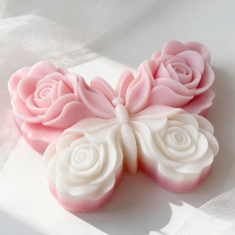 Soap Making Recipes - New DIY Rose Butterfly Form Silicone