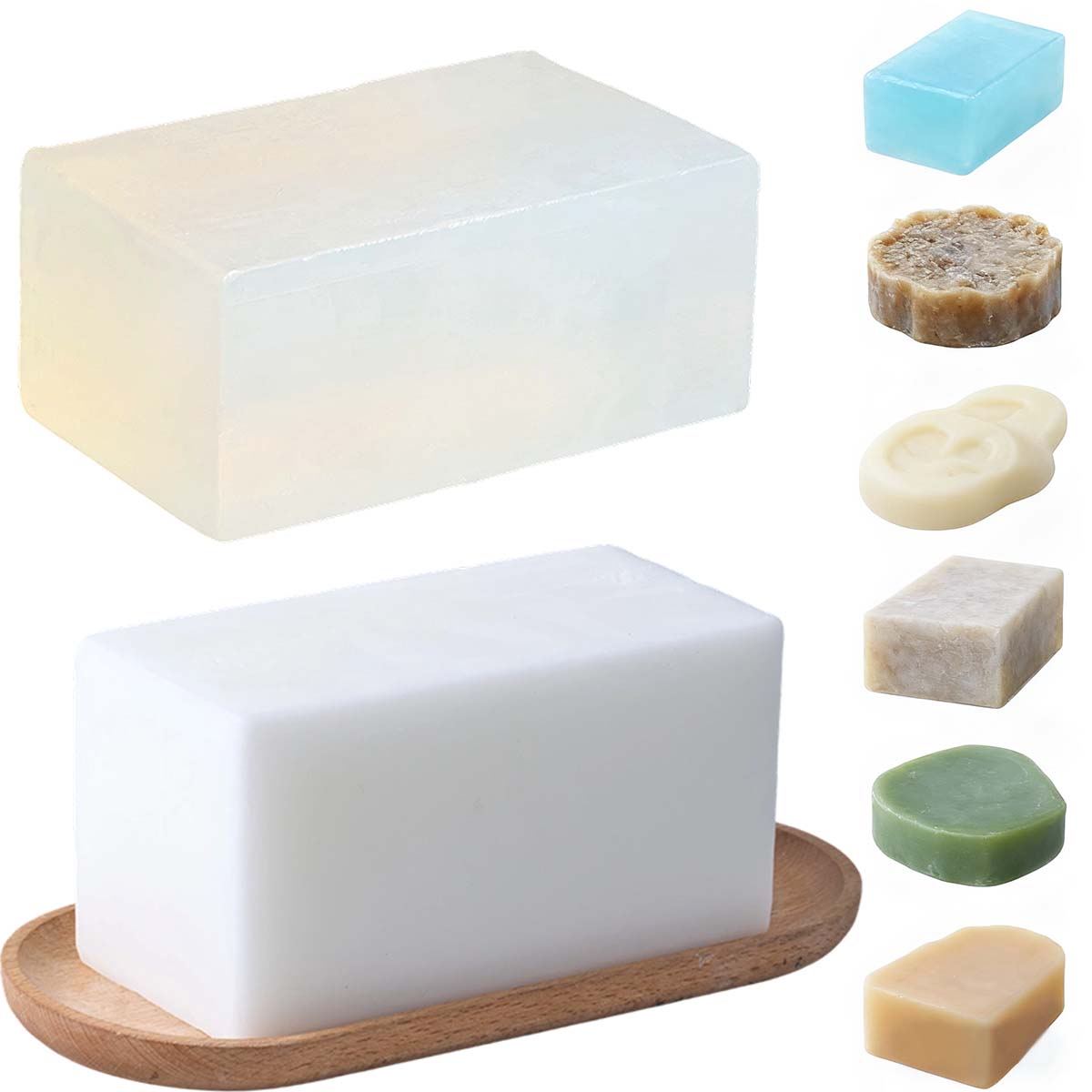 Soap Making Foam - 1000g Clear White Soap Base DIY