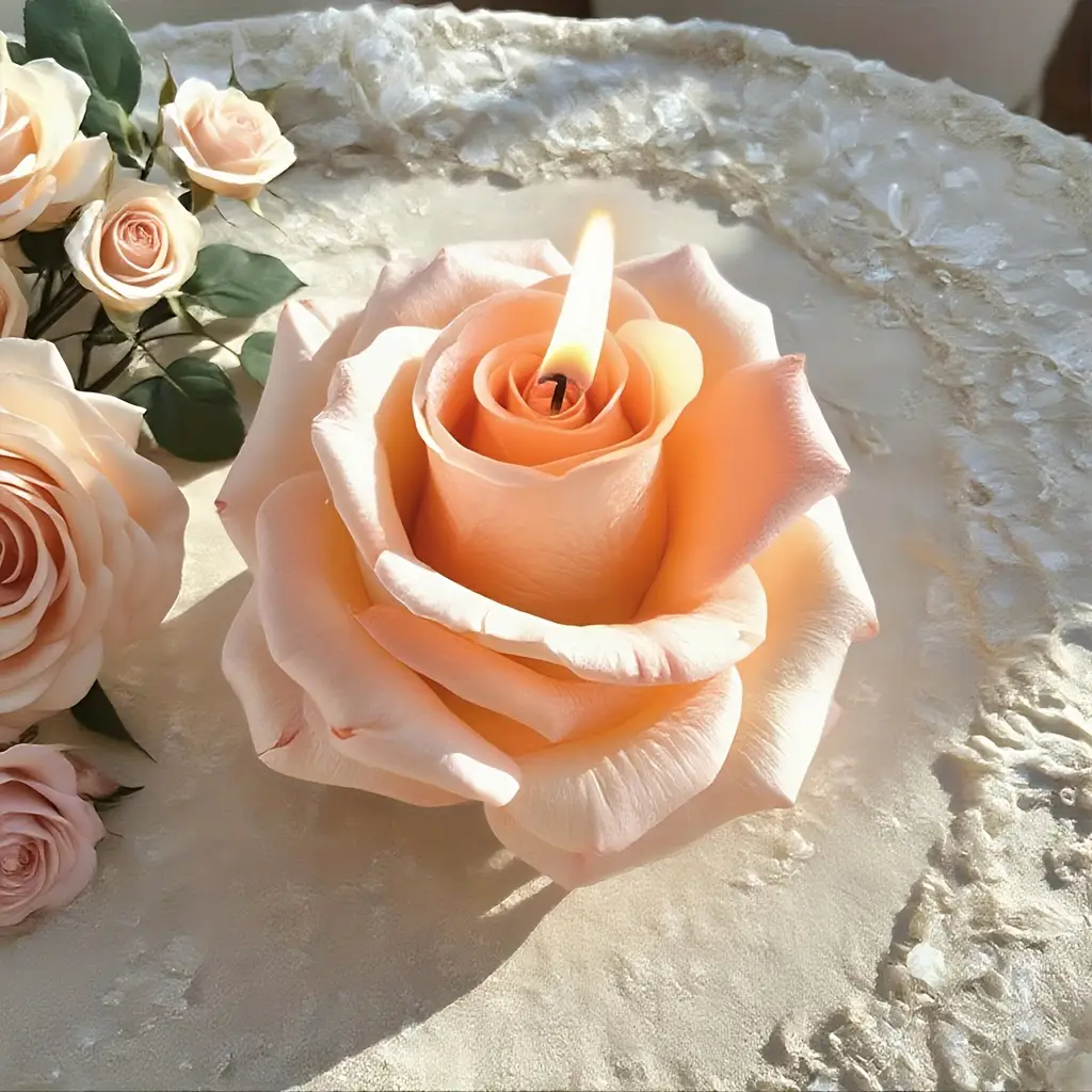 3D Rose Silicone Candle Mold,  - Soap Making Recipes 리뷰 및 가격