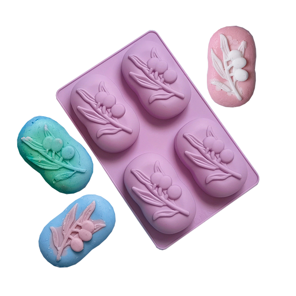 4 Cavities Oval Olive Tree Sil - Soap Making Fragrance 리뷰 및 가격