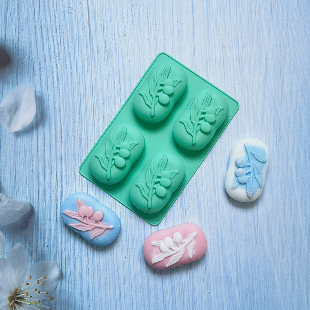 4 Cavities Oval Olive Tree Sil - Soap Making Fragrance 리뷰 및 가격