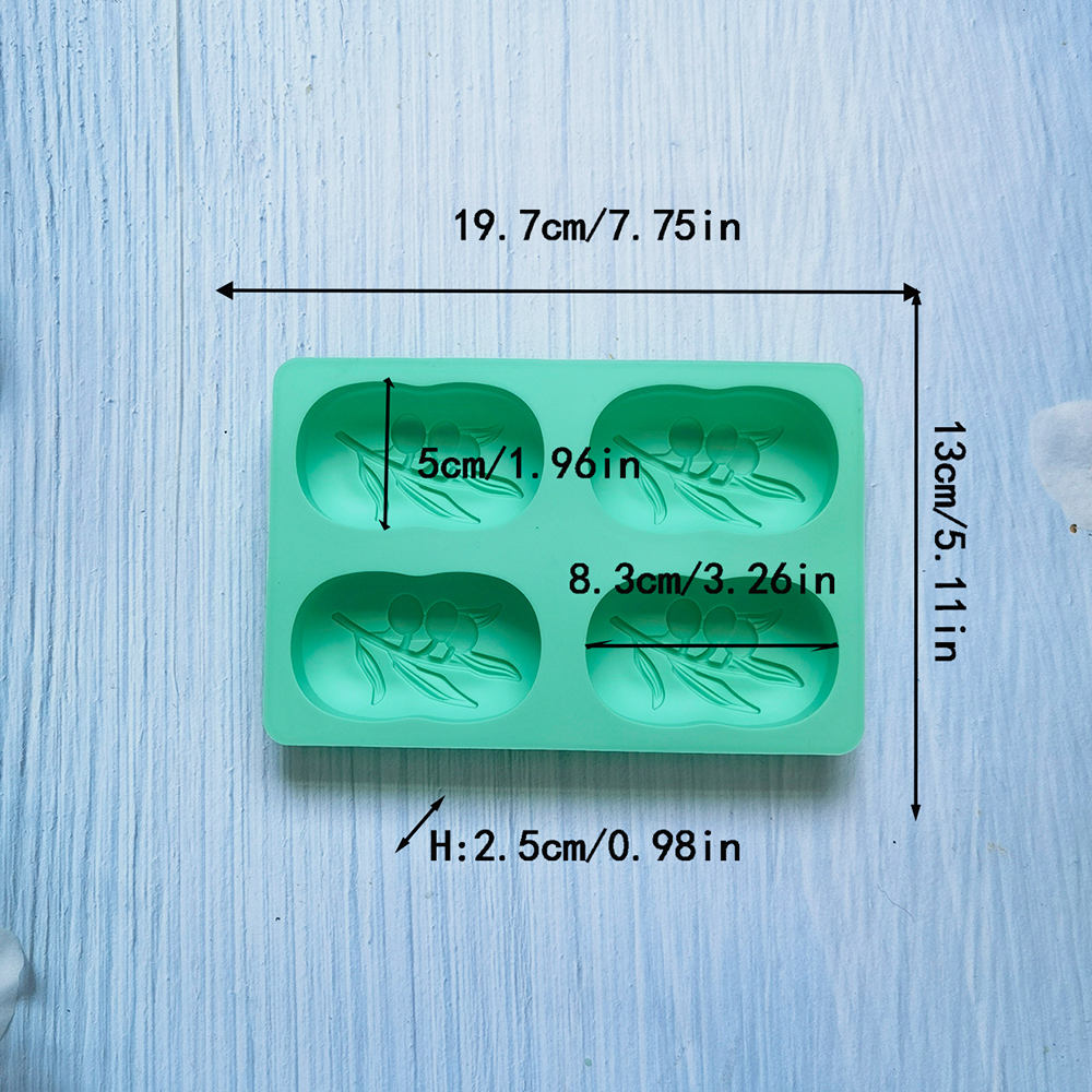 4 Cavities Oval Olive Tree Sil - Soap Making Fragrance 리뷰 및 가격