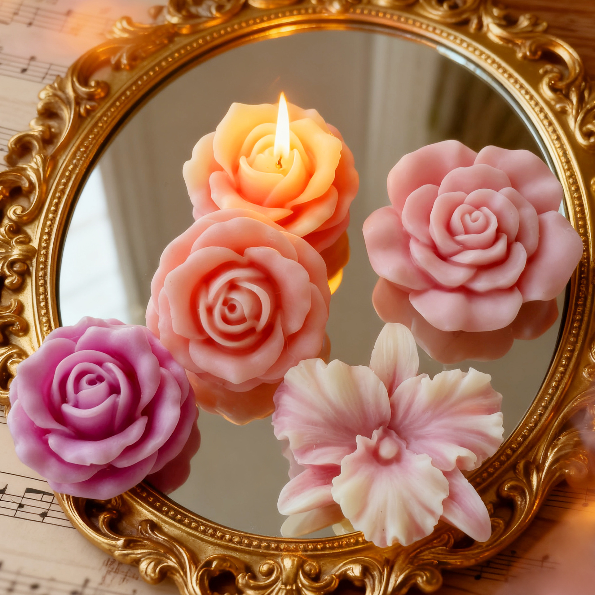 Flower Form Rose Peony Lotus S - Soap Making Recipes 리뷰 및 가격