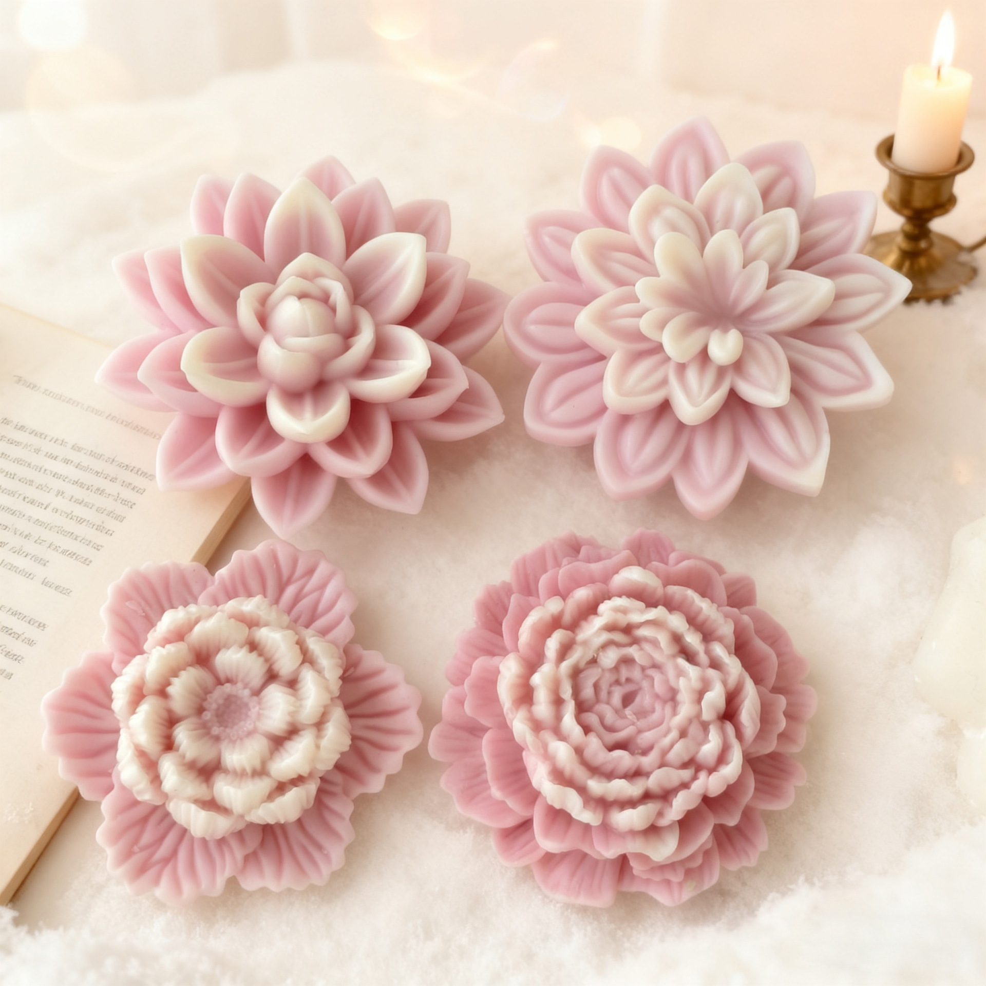 Flower Form Rose Peony Lotus S - Soap Making Recipes 리뷰 및 가격