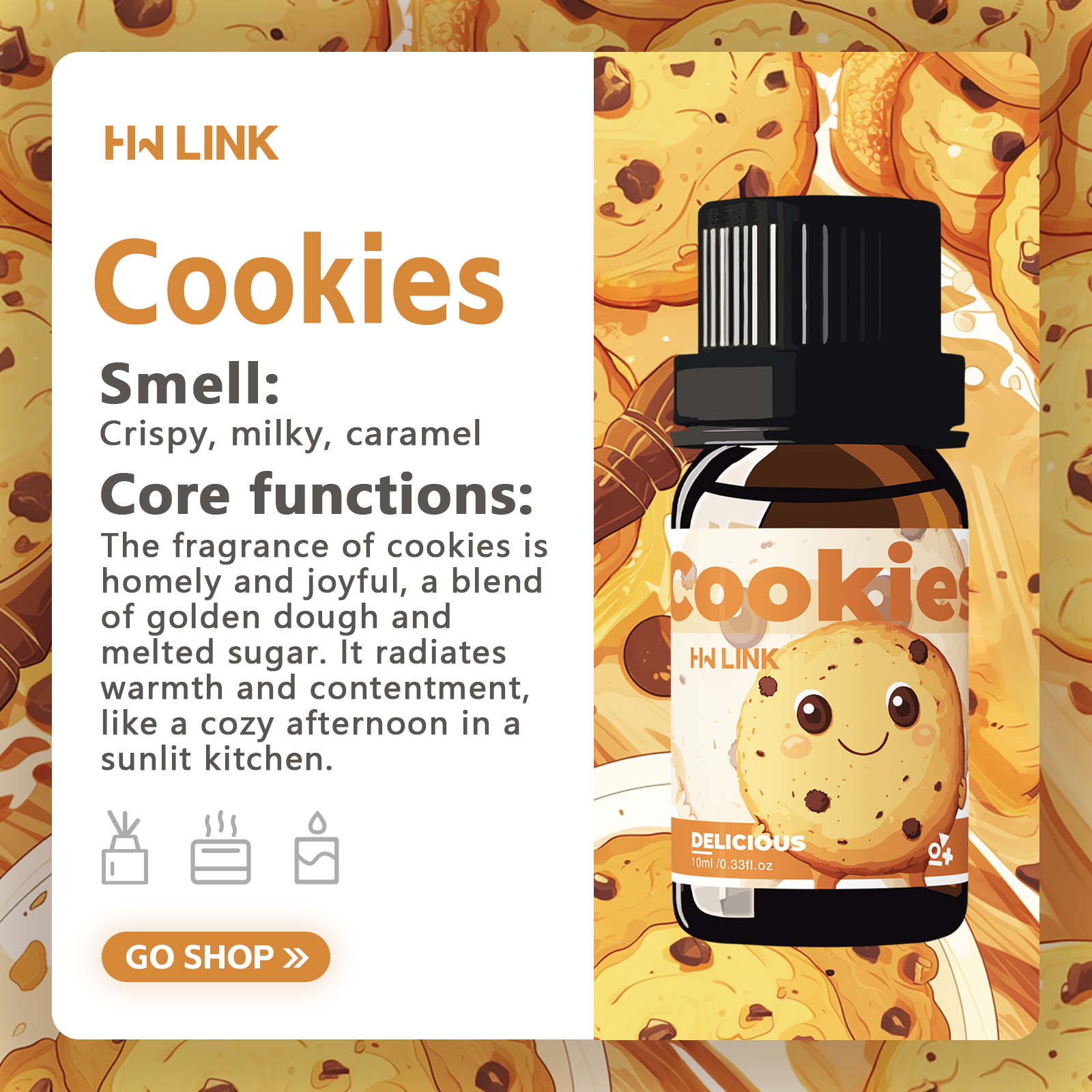 10ml Cookies Essential Oils Pe - Soap Making Fragrance 리뷰 및 가격
