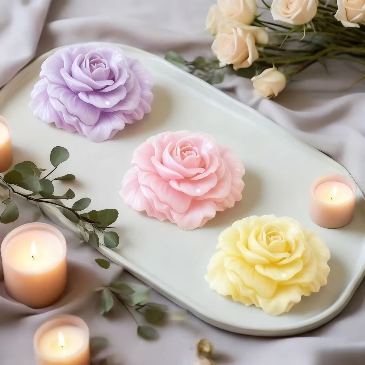 1 Piece 3D Romantic Rose Silic - Soap Making Recipes 리뷰 및 가격