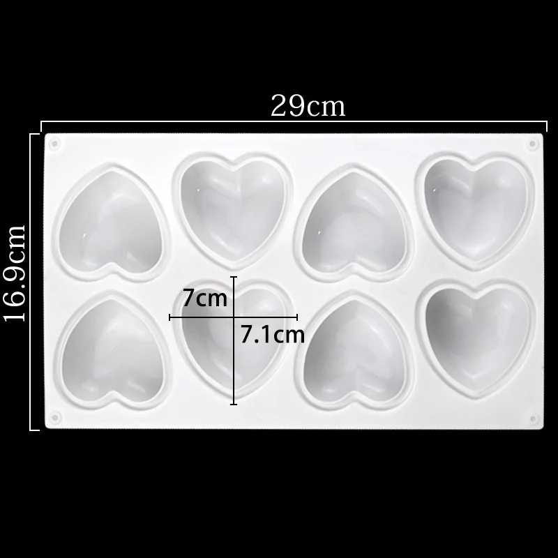 Love Heart Silicone Soap Mold  - Soap Making Fragrance 리뷰 및 가격