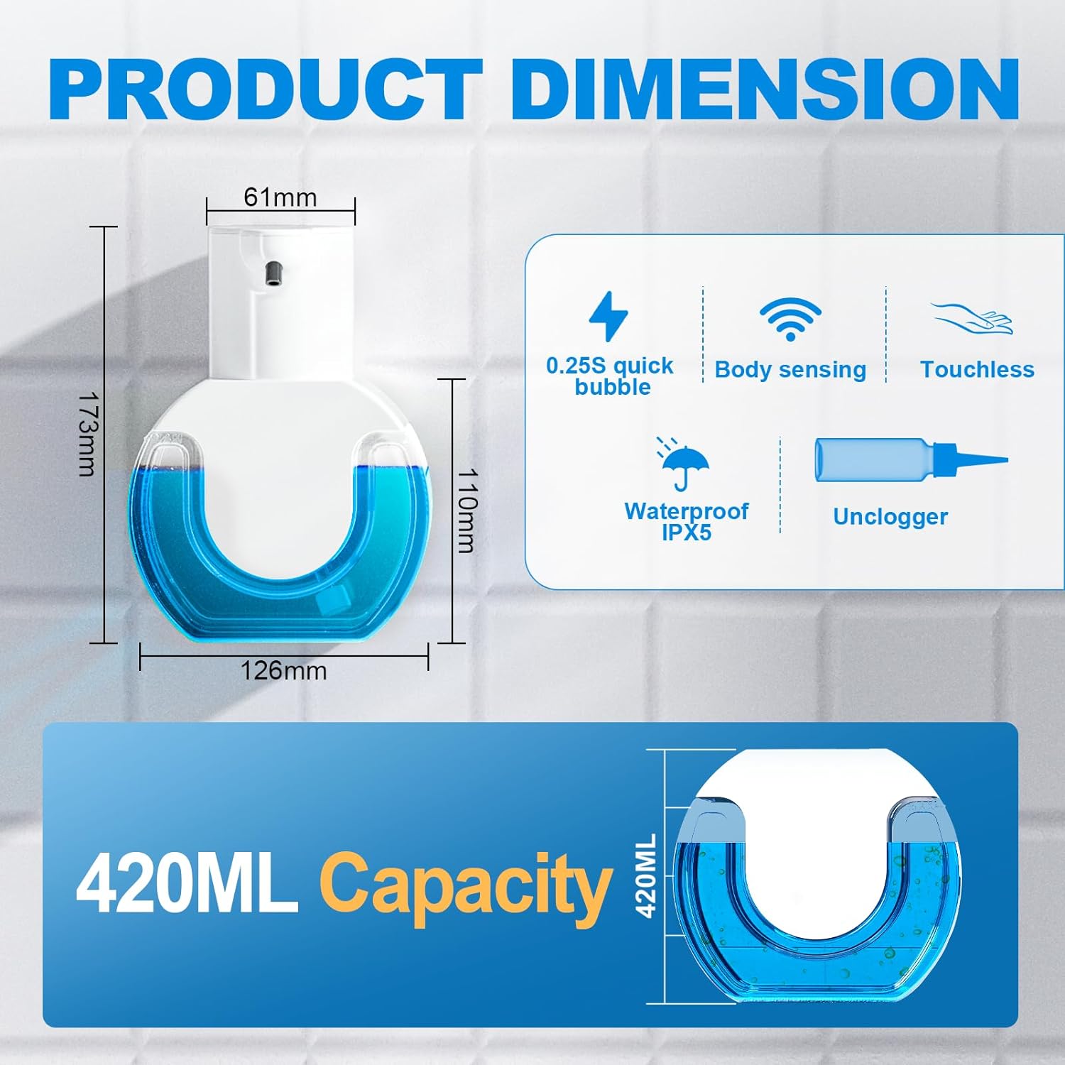 420ML Large Capacity Touchless - Soap Making Foam 리뷰 및 가격