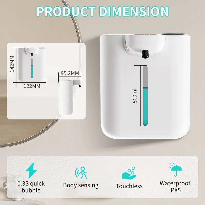 500ML Large Capacity 9-Levels  - Soap Making Foam 리뷰 및 가격