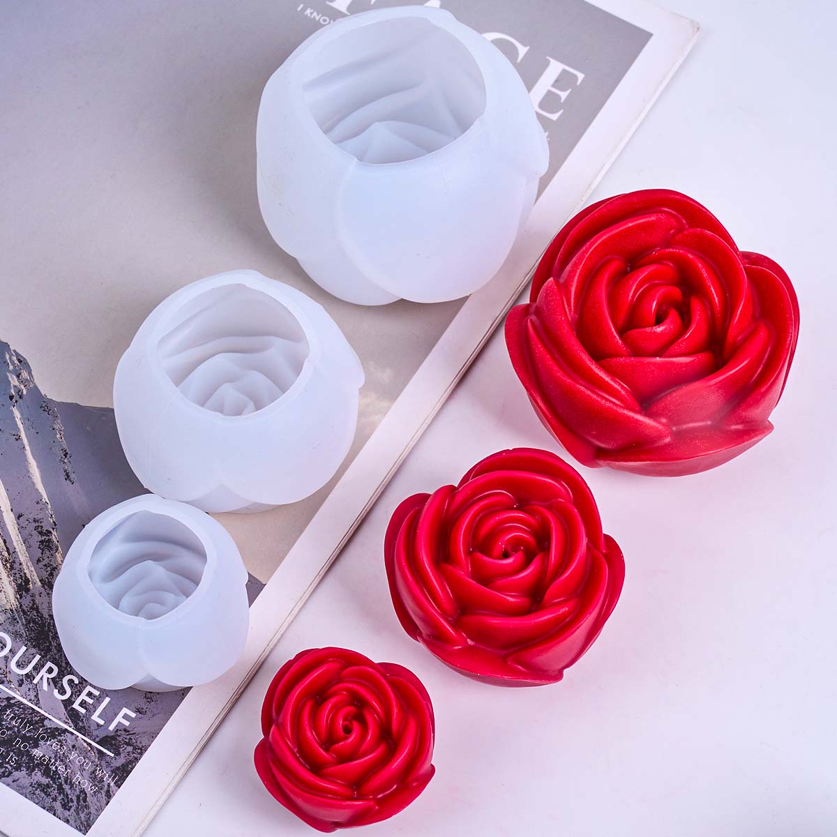 3D Flower Shape Silicone Candl - Soap Making Fragrance 리뷰 및 가격