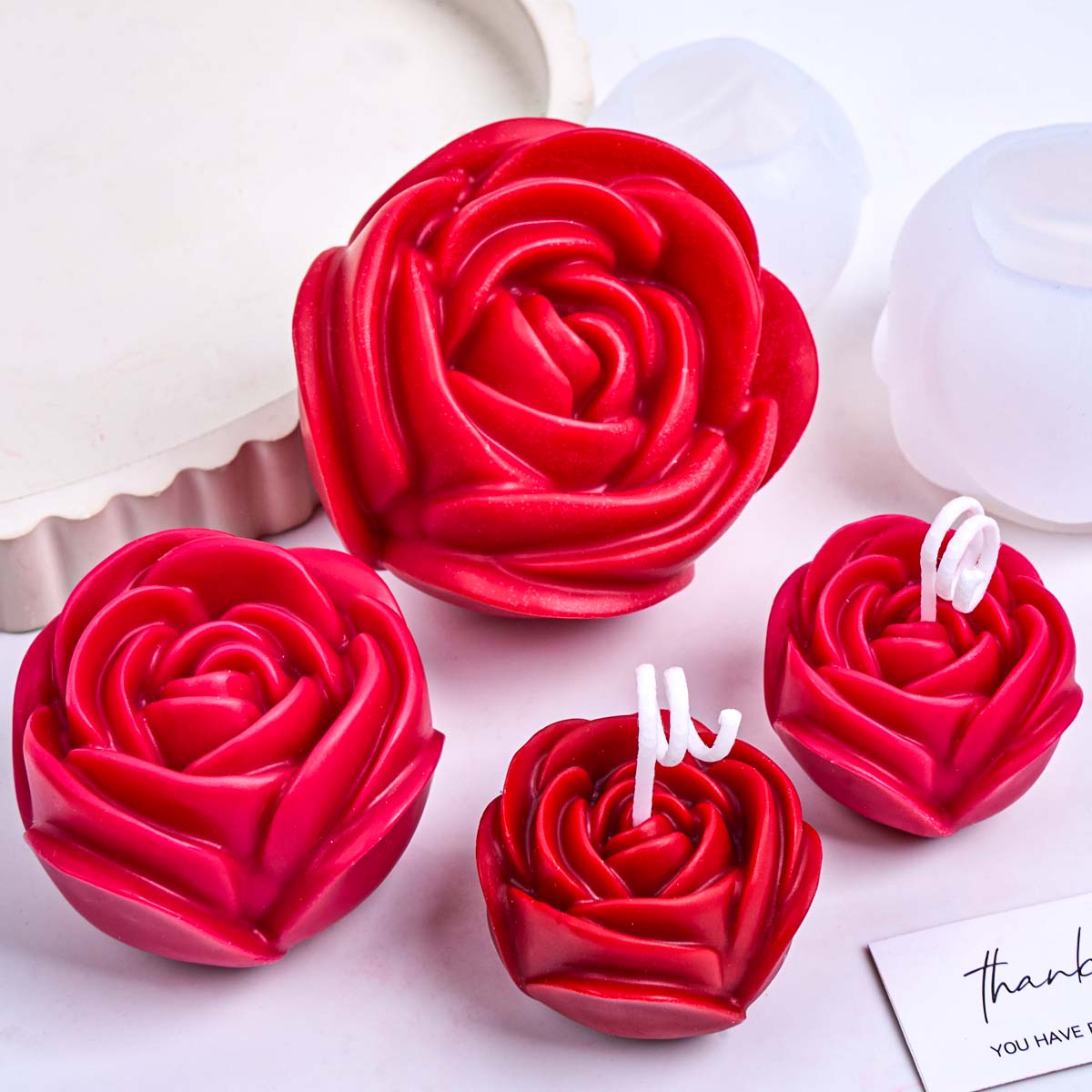 3D Flower Shape Silicone Candl - Soap Making Fragrance 리뷰 및 가격