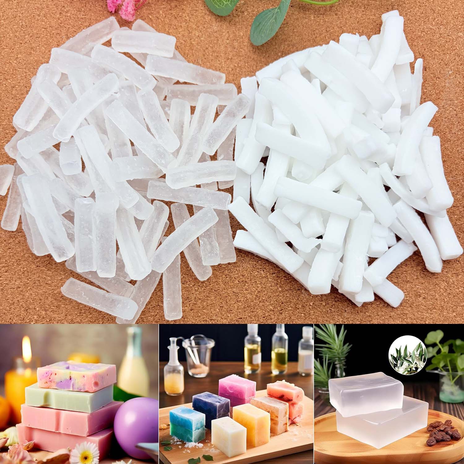 250G of Clear Soap Base Soap M - Soap Making Kit Organic 리뷰 및 가격