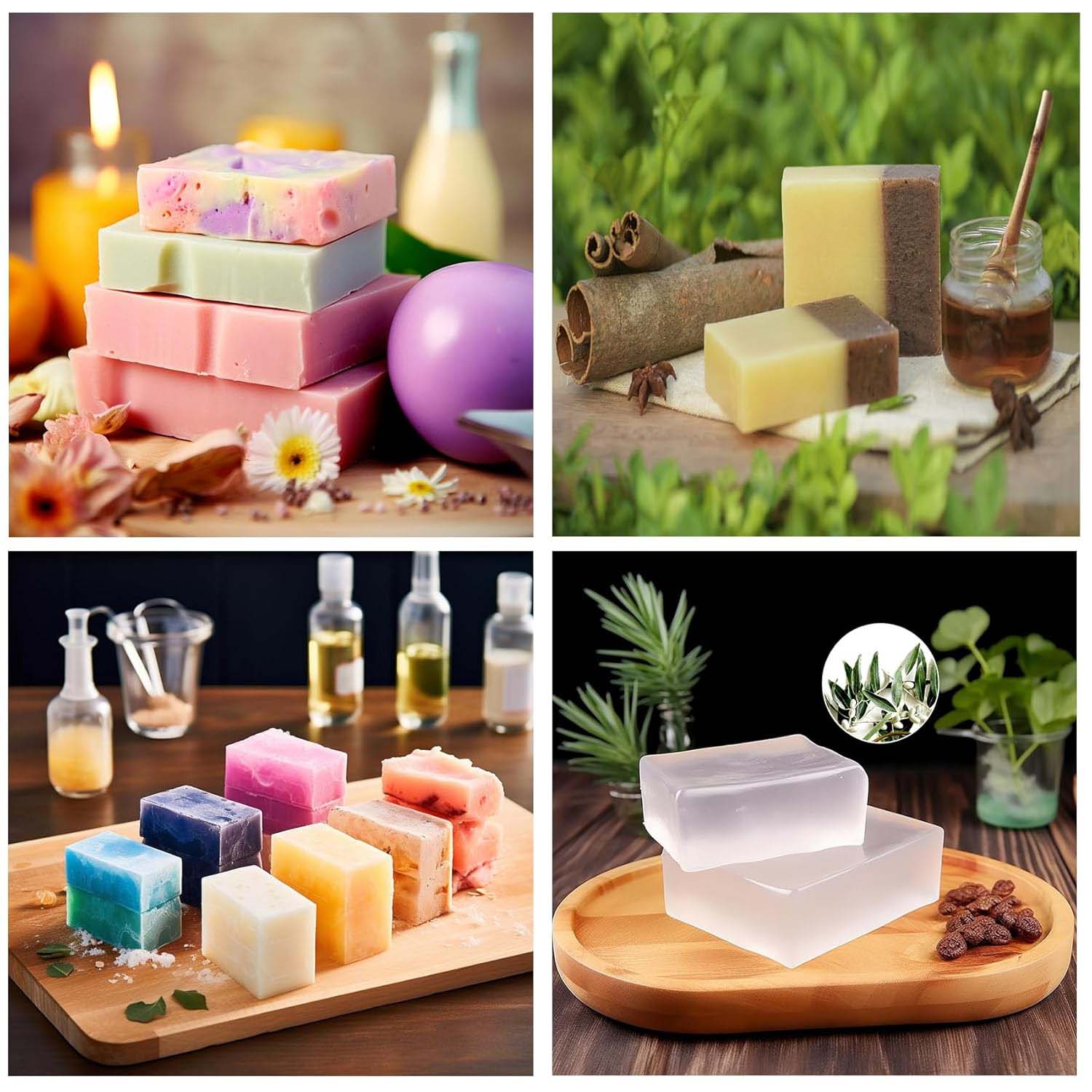 250G of Clear Soap Base Soap M - Soap Making Kit Organic 리뷰 및 가격